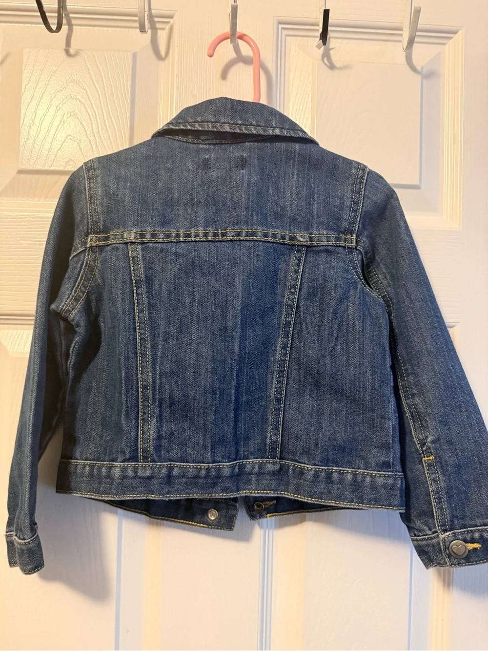 The Children's Place Girls Denim Jacket in Dark Blue